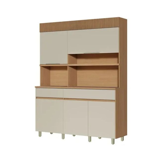 Armário Madeira Kit Realeza 1,60m MDF Carvalho/Greice Nesher