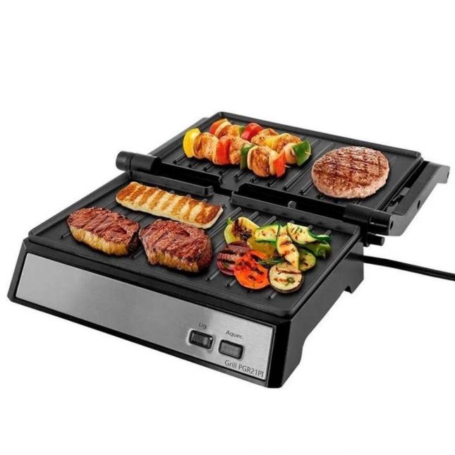 Sanduicheira e Grill Philco Maxx Clean Pgr21pi Preto/Inox 110v