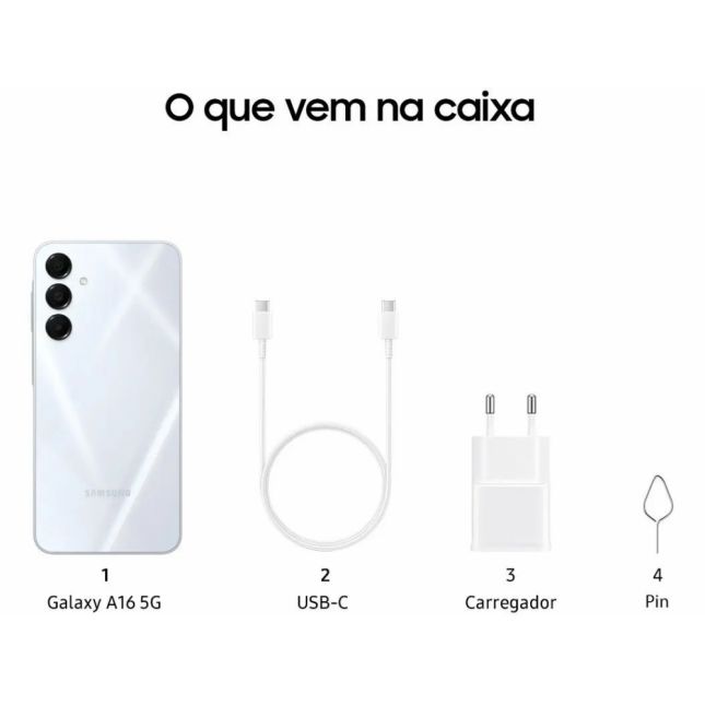 Celular Samsung A16 5G Cinza 128/ 4GB 6.7