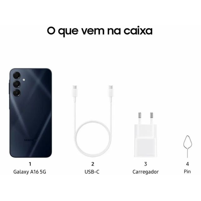 Celular Samsung A16 5G Azul Escuro 128/ 4GB 6.7
