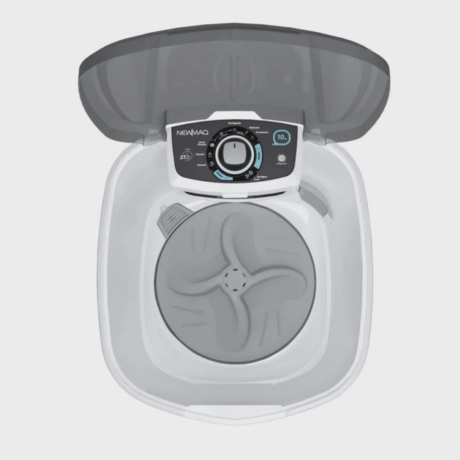 Tanquinho Newmaq 10KG Semiautomático  350W Branco 110V