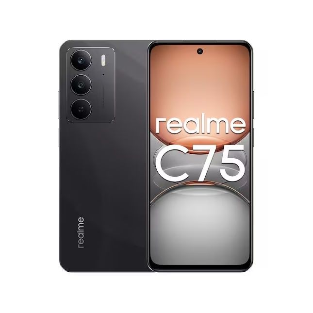Smartphone Realme C75 Storm Black 256/8GB Tela 6.72