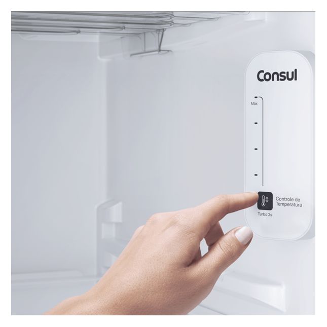 Geladeira Consul 410L CRM50LBA Frost Free Duplex Espaço Flex e Controle Interno de Temp. Branca 110v