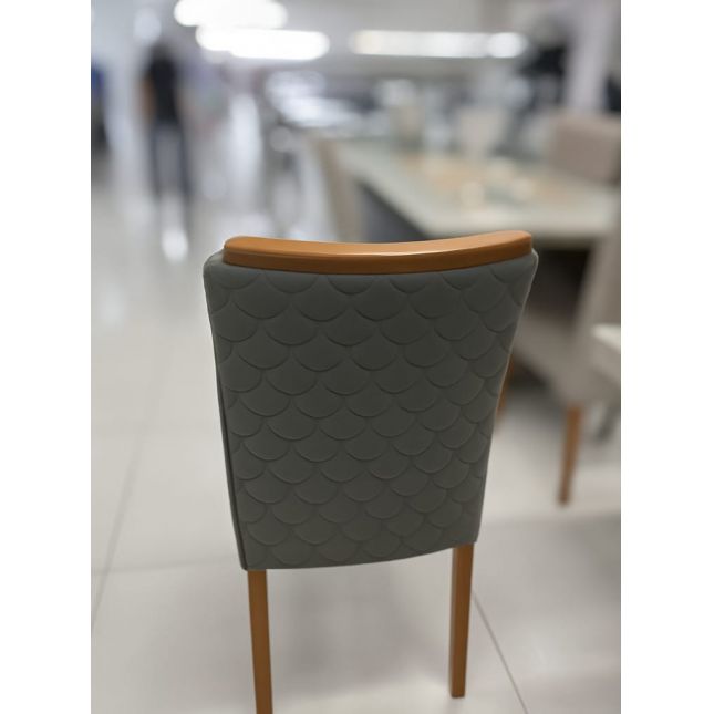 Cadeira Boss Luxo Kit 02un Fendi/Naturale 2029 Bom Pastor 
