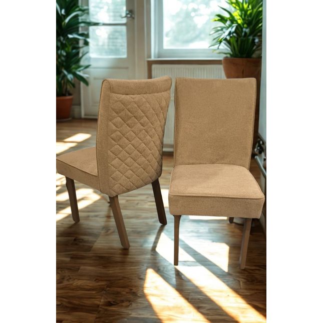 Cadeira Rimini Premium Kit 02un Naturale 9001 Bom Pastor 