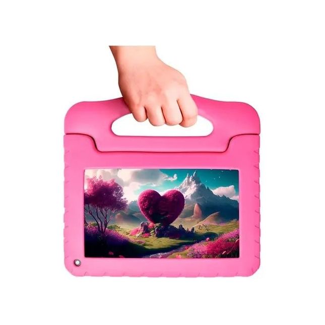 Tablet 7'' Kid Pad Multi Rosa Nb411  4Gb Ram 64Gb Wi-Fi Usb Multilaser