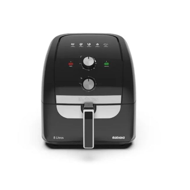Air Fryer Fritadeira Elétrica Itatiaia 8L AFITA1003 Preta 1900W 110 Volts 