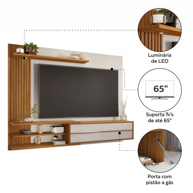 Painel NT1355 1,80m para TV de 65