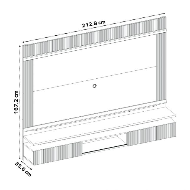 Painel NT1370 2,10m para TV de 75