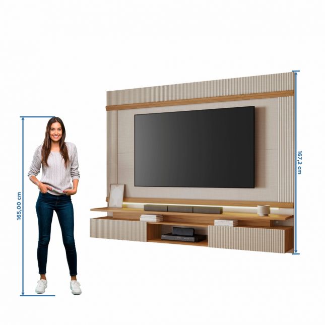 Painel NT1370 2,10m para TV de 75