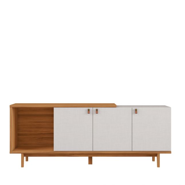 Rack Bancada NT1380 1,60m Freijo/Off White Notável