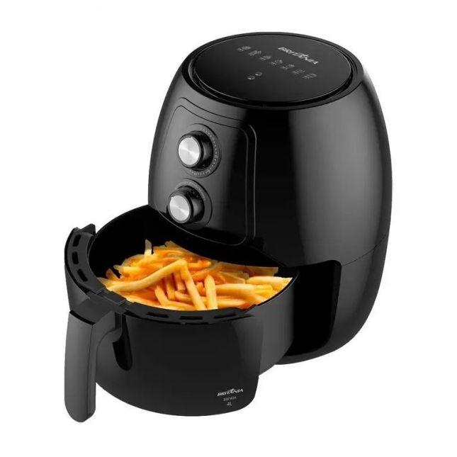 Air Fryer Fritadeira Elétrica Britânia 4 Litros BAF40A Preto 1500W 110V
