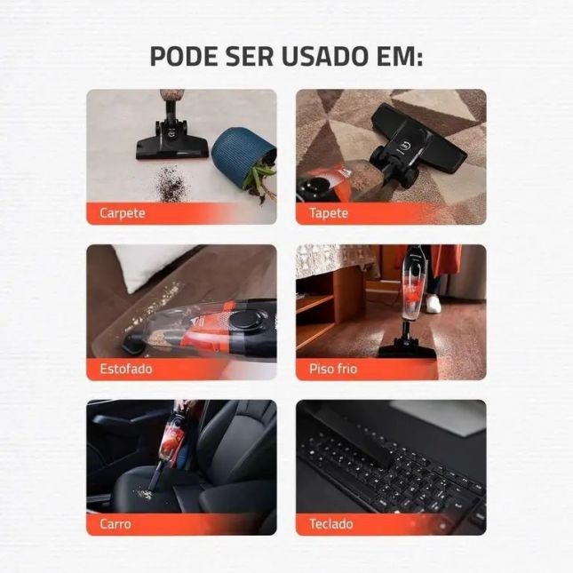Aspirador de Pó Vertical Mondial Ap-40-b Turbo Cycle  Preto/Laranja 60hz 1500W  110V