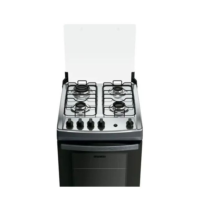 Fogão 4 Bocas Titanium com Mesa Inox Dako Novo Supreme Bivolt