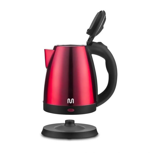 Chaleira Elétrica Multi 1,8l GO027  Inox Vermelha 1150w 110v