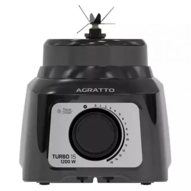 Liquidificador Agratto Turbo 15 3,2 Litros Preto 1200w 110v 