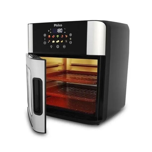 Air Fryer Fritadeira Elétrica Philco 16L PAF16A 4 em 1 Painel Digital 1900W 110V