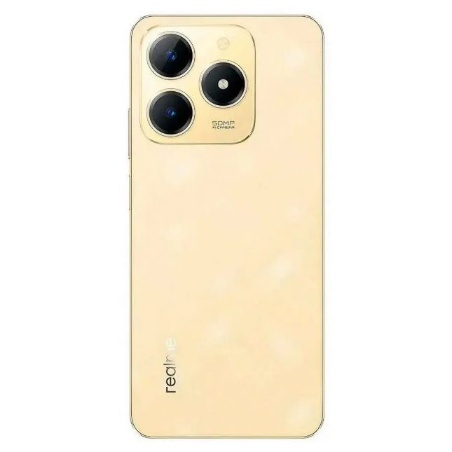 Smartphone Realme C61 Sparkle Gold RMX3930 128/4GB NFC Tela 6.74 Câmera A.I. 50MP