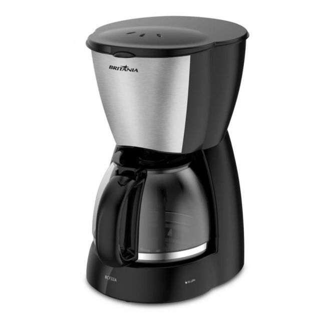 Cafeteira Elétrica Britânia BCF32A 30 xícaras 1,28L Preto e Inox 800W 110V