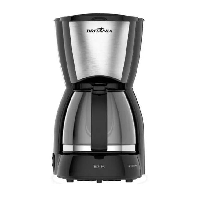 Cafeteira Elétrica Britânia 18 xícaras Bcf19a Jarra de Vidro 550w 110v