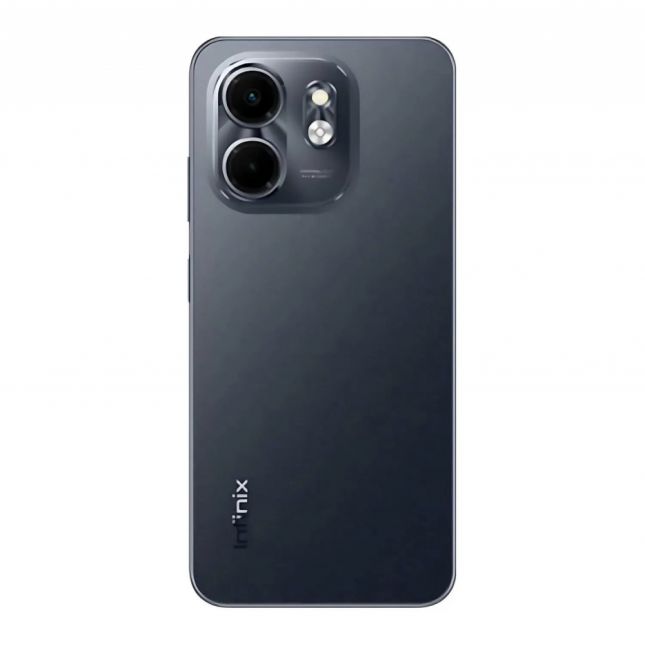 Smartphone Infinix Smart 9 Metalic Black Desing Premium 128/4+4GB  Tela 120Hz Cam dupla 13MP
