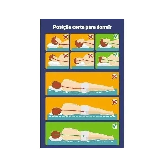 Travesseiro Ortobom Espuma Latex 40X60x14 Antialérgico