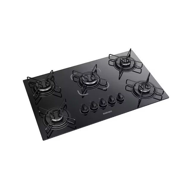 Cooktop 5 Bocas Itatiaia Essencial Vidro Temperado Preto Bivolt