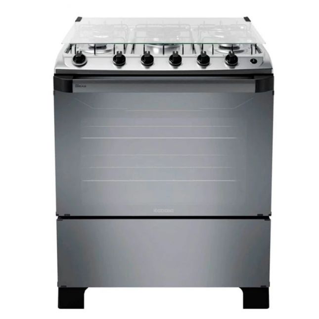 Fogão 5 Bocas Itatiaia New Dream Acend. Automático Preto Mesa de Inox Bivolt