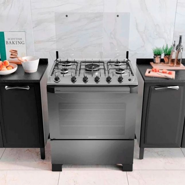 Fogão 5 Bocas de Piso Itatiaia New Dream Tripla Chama Acendimento Automático 