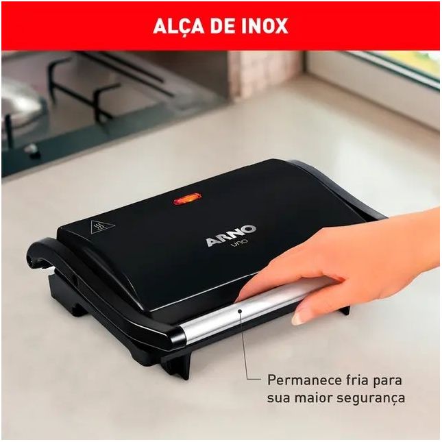 GRILL COMPACTO PANINI GPTO PTO 127V ARNO
