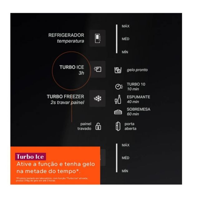 Geladeira Brastemp 447L BRE57FK Inverse Frost Free Inox 2P 110V
