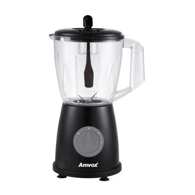 Liquidificador 600W 1,8L Amvox ALQ 600 2 Vel Black 110V