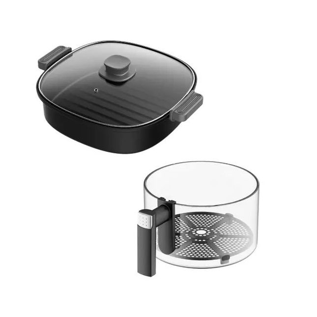Air Fryer Fritadeira Amvox com Função Panela Elétrica 5l Arf 1150 Cesto de Vidro 1500W 110v