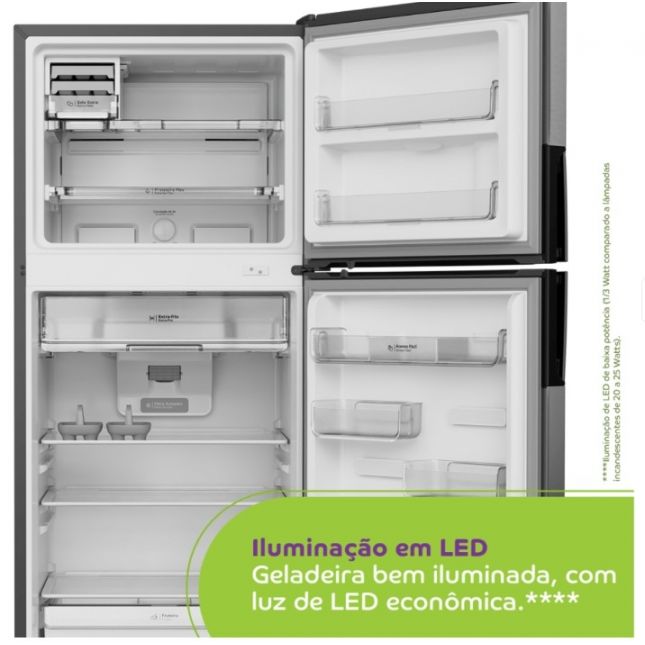 Geladeira Consul 451L CRM53FKANA Frost Free INOX 110v