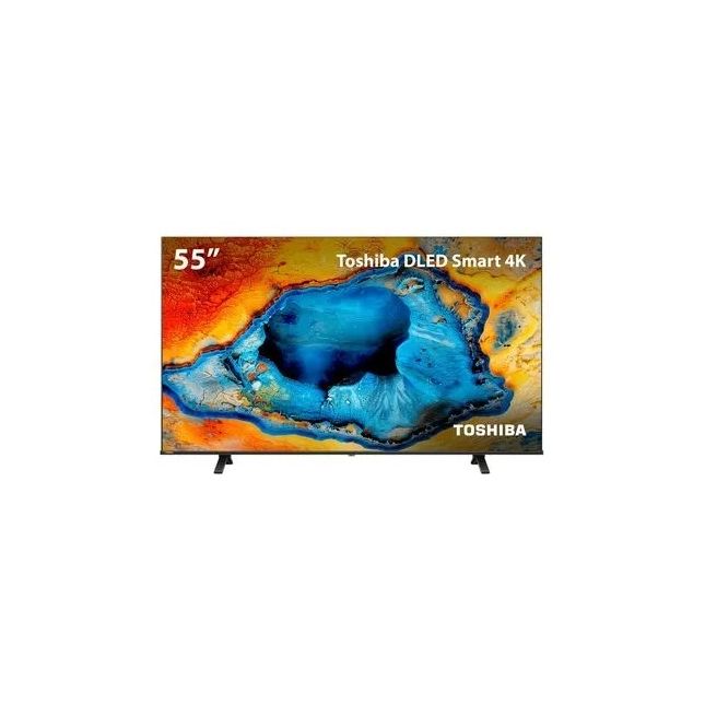 Smart TV 55” Toshiba 4K Dled UHD 55C350NS com VIDAA 