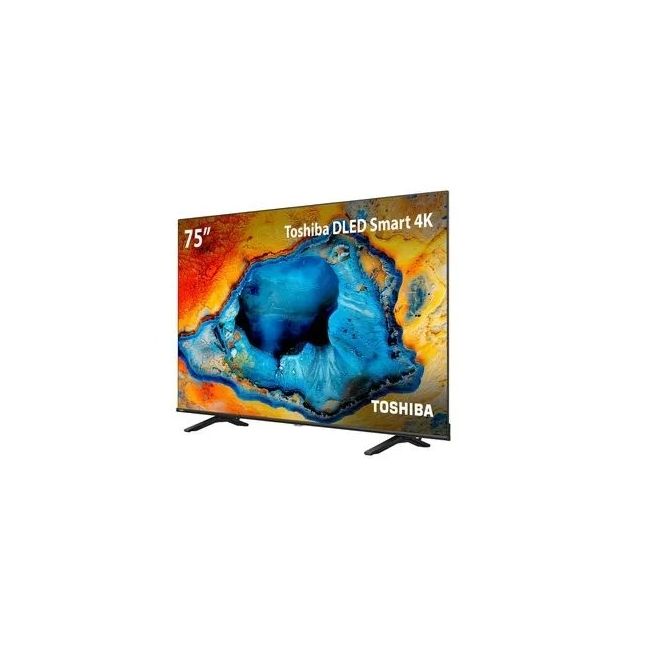 Smart TV 75” Toshiba 4K DLED UHD 75C350NS com VIDAA