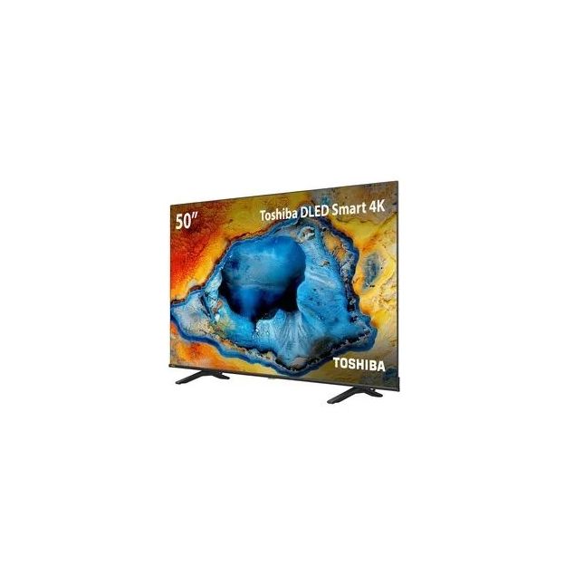 Smart TV 50” Toshiba 4K DLED UHD Vidaa Bluetooth Wi-Fi Dolby Audio 3HDMI