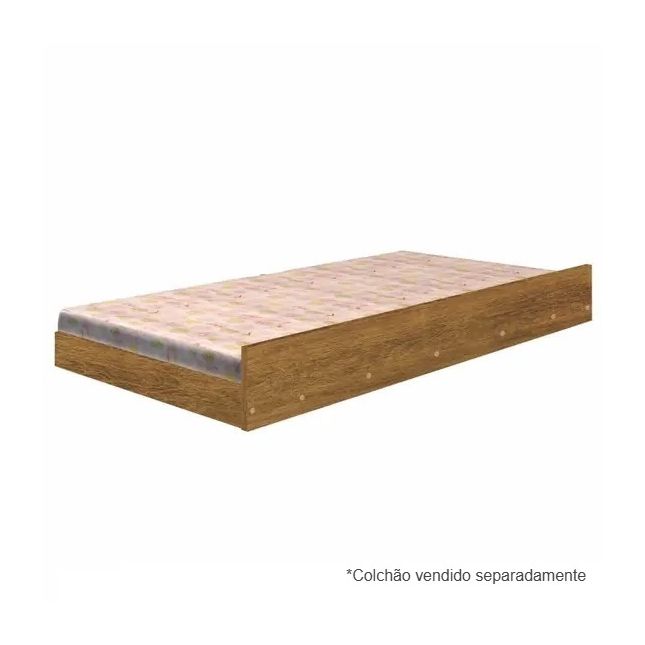 Cama Auxiliar 88cm para Beliche Amadeirado Tigus Móveis