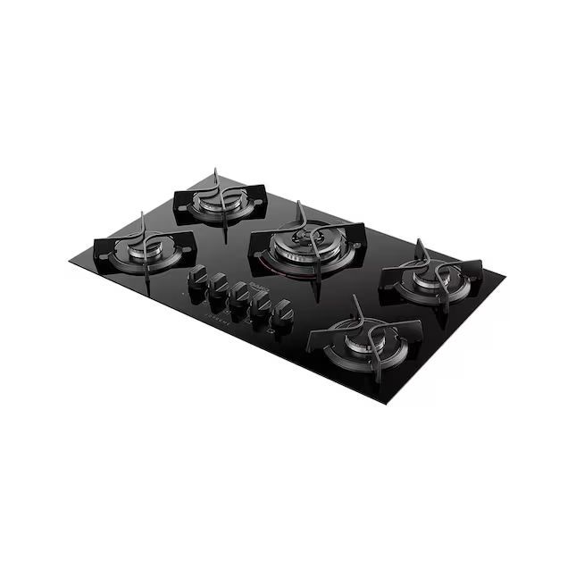 Cooktop a Gás 5 Bocas Dako Supreme com Queimador Tripla Chama Preto