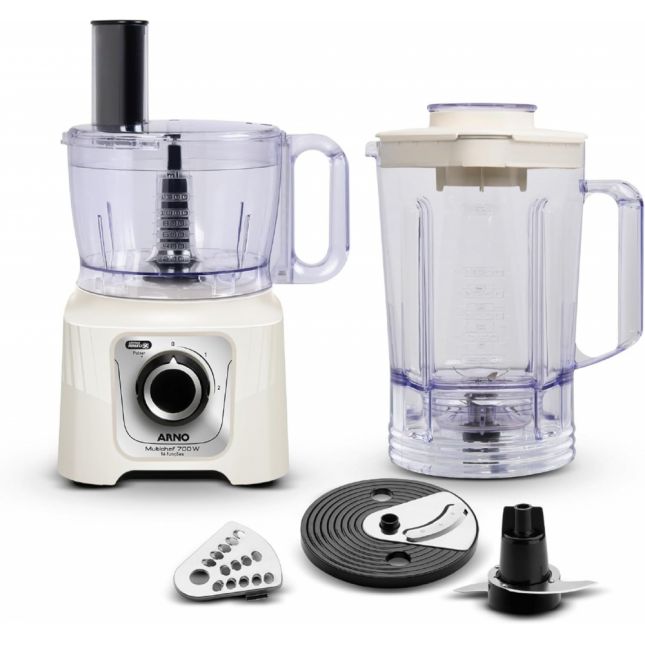 Multiprocessador Arno Multichef 700W MP62 16 Funções Marfim 4 Acessórios ‎110