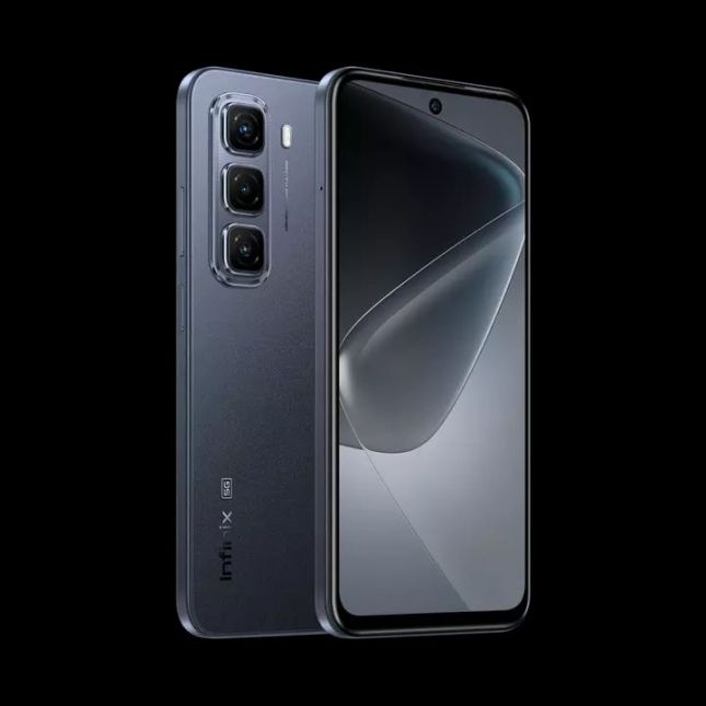 Smartphone Infinix Hot 50 Sleek Black 256/16GB (8+8GB) Tela 6,78 120Hz Câmera 48MP