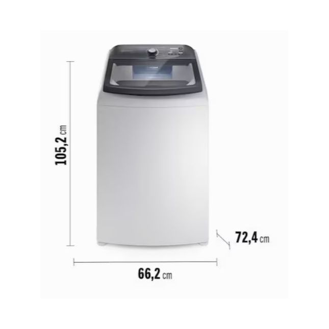 Lavadora de Roupas 18KG Electrolux LEE18 JET&CLEAN Branca 110v
