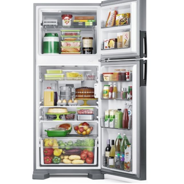 Geladeira Consul 410L CRM50LKANA  Frost Free INOX 110v