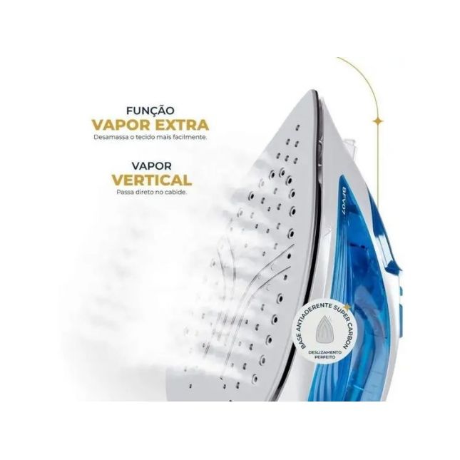 Ferro de Passar a Vapor Britânia Antiaderente BFV07 127V - BRITANIA
