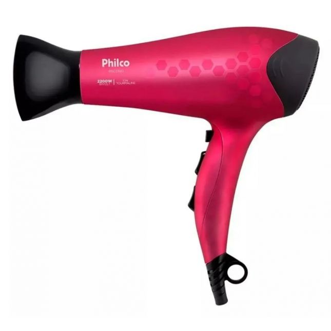 Secador De Cabelos Philco 2200w Psc2350 Íons Tourmaline Bivolt