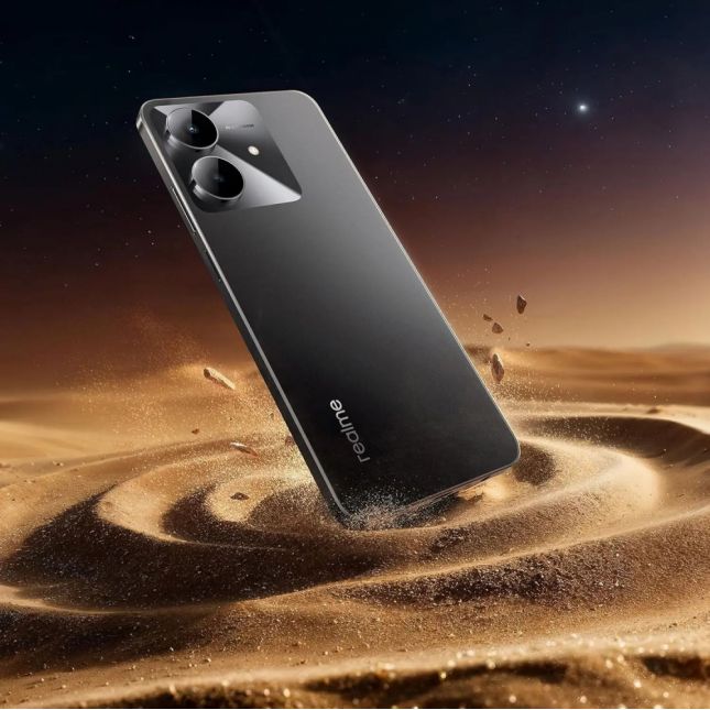 Celular Realme Note 60X Preto 128/4GB Tela 6.7 Câmera 8MP Selfie 5MP 