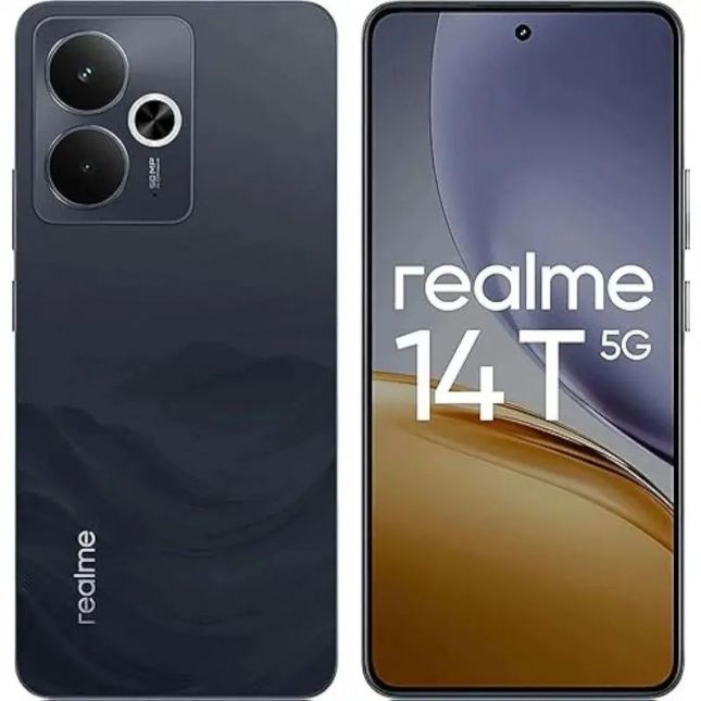 Smartphone Realme 14T 5G 256/8GB  Tela 6,67 Amoled 120hz 7  Câm. 50MP com IA, Bateria 6000mAh