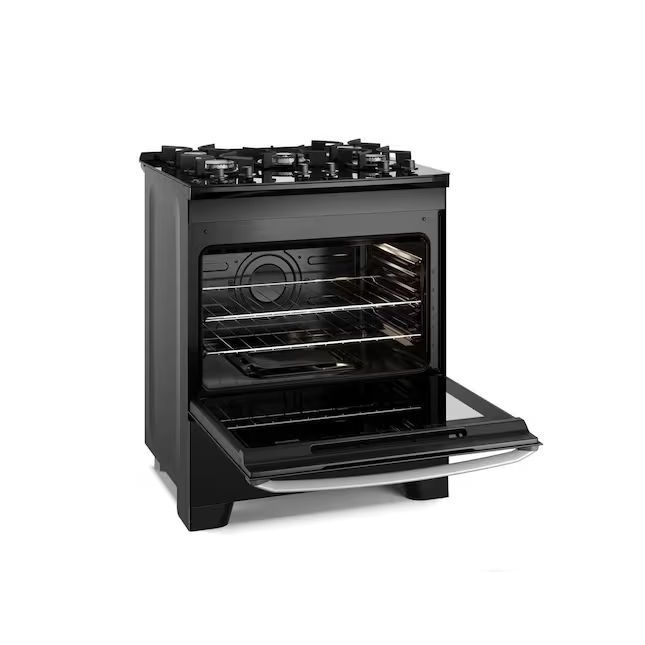 Fogão de Piso Electrolux 05 Bocas Efficient Mesa de Vidro, Grades Individuais de Ferro Fundido - FE5
