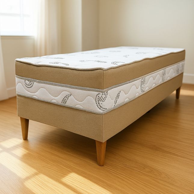 Colchobox Solteiro Ortopédico D33 Premium 088x188x51 Bege Nosso Sonho