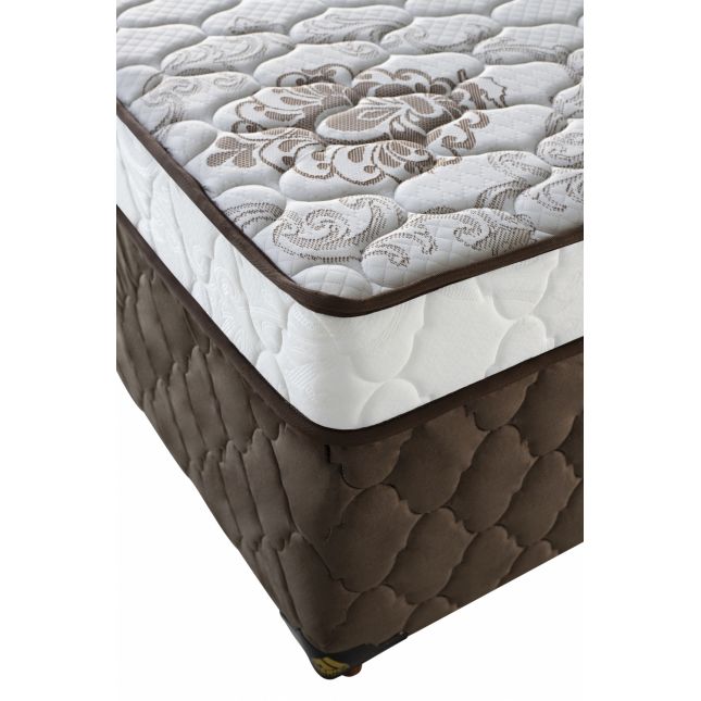 Colchobox Casal Plennus Molas Ensacadas 138x188x50 Marrom América Colchões